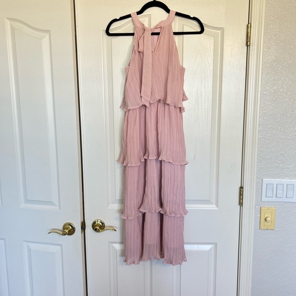 ZESICA Women's Sleeveless Halter Neck Ruffle Tiered Dress - Picture 4 of 13